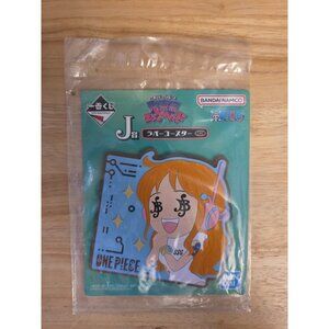 One Piece Egghead Island Ichiban Kuji 4" Rubber Coaster Nami New Unopened